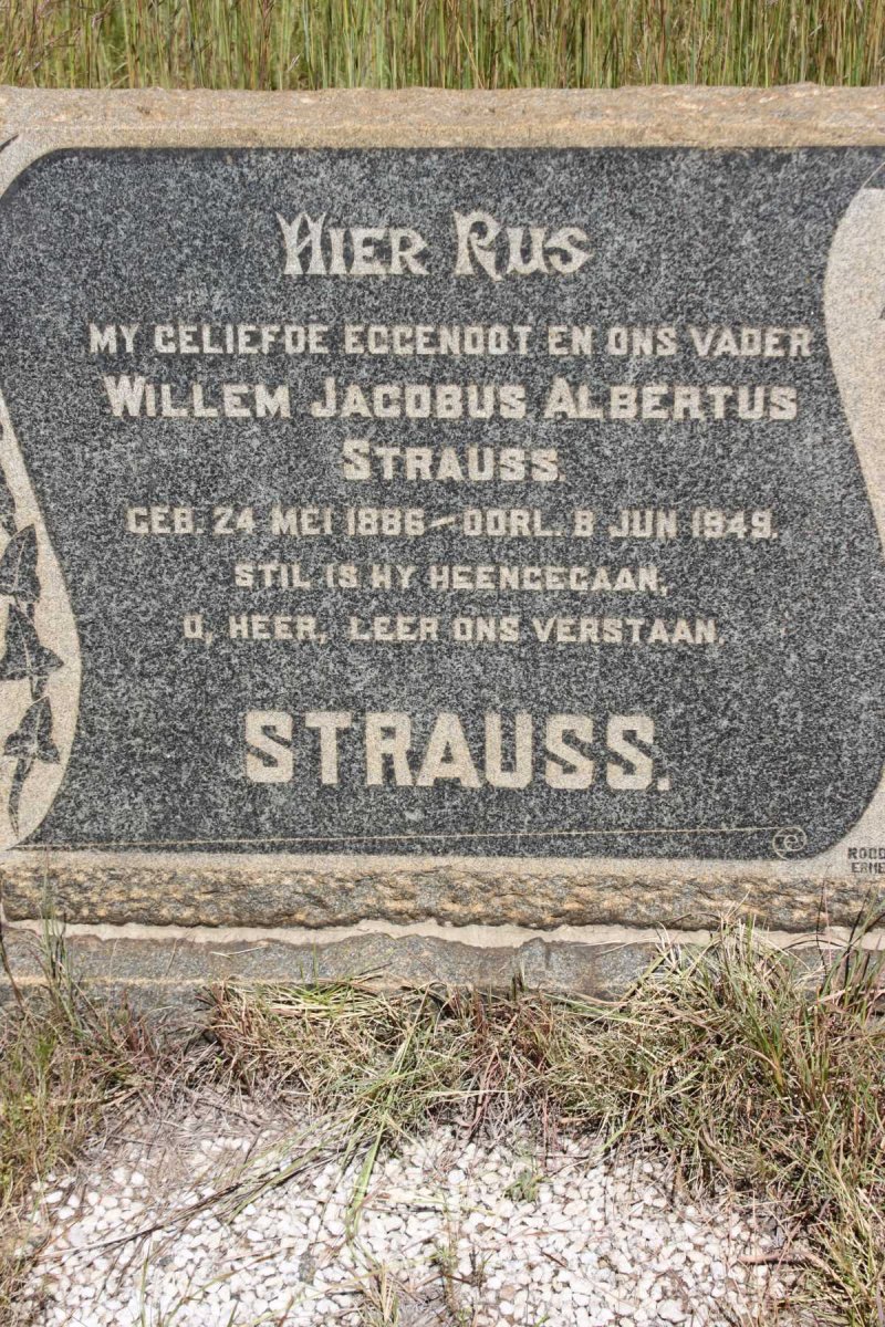 STRAUSS Willem Jacobus Albertus 1886-1949