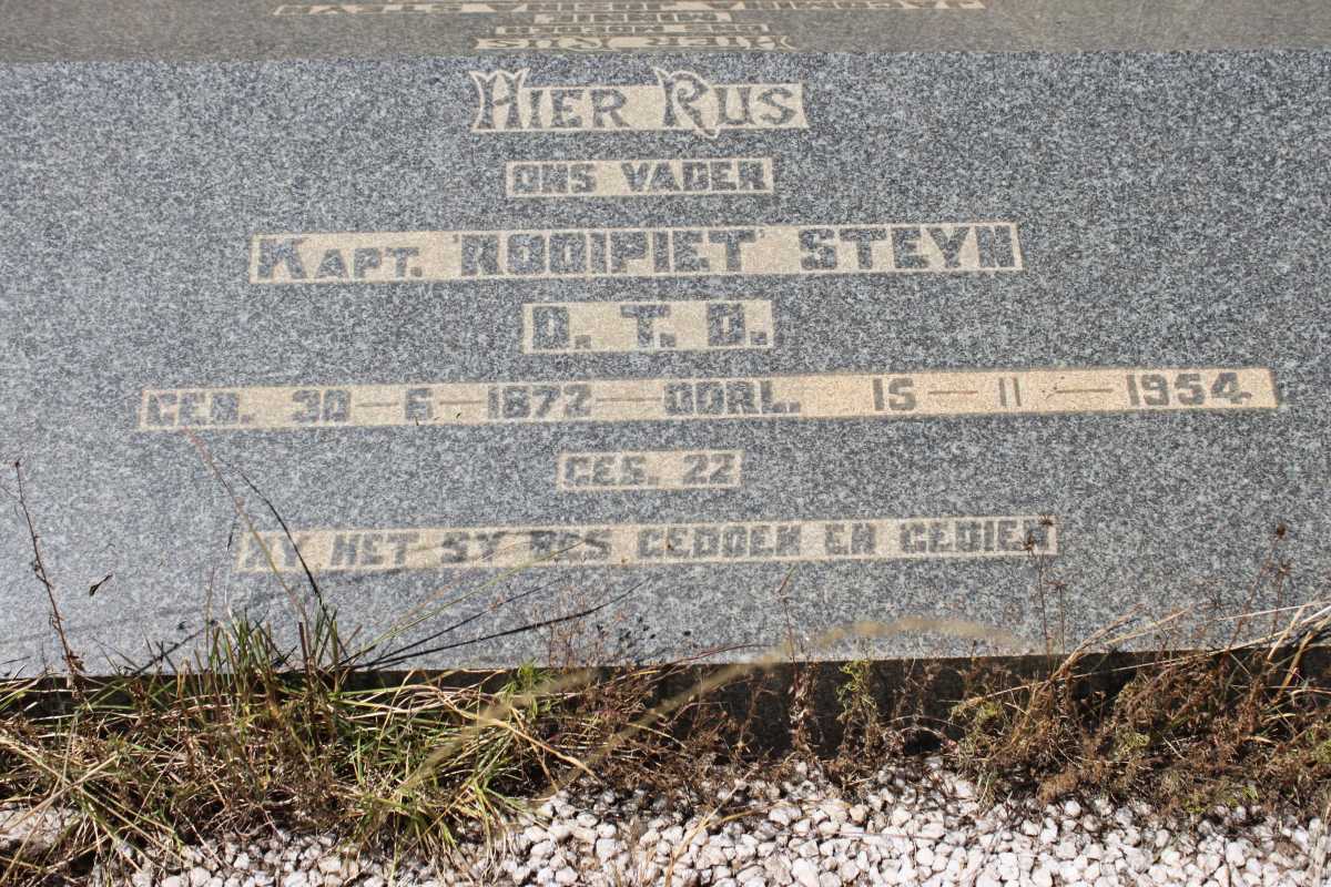 STEYN Rooipiet 1872-1954