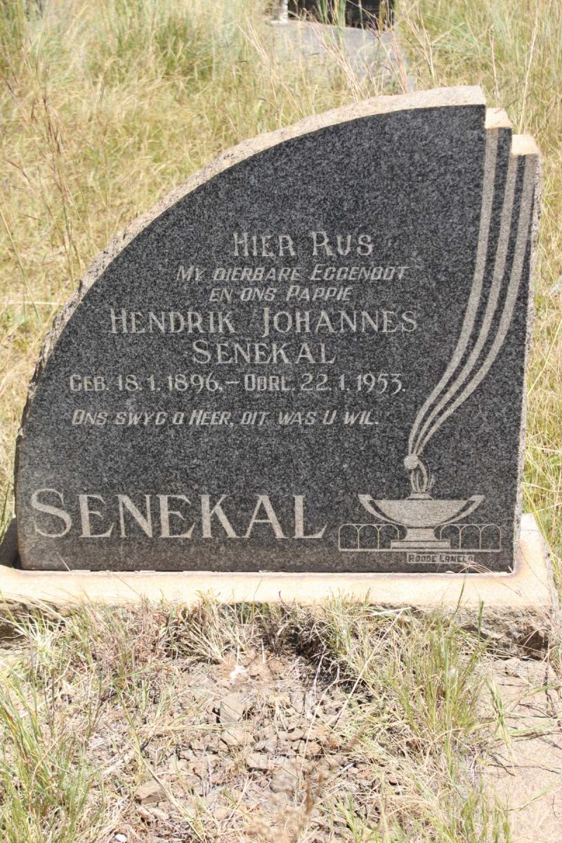 SENEKAL Hendrik Johannes 1896-1953
