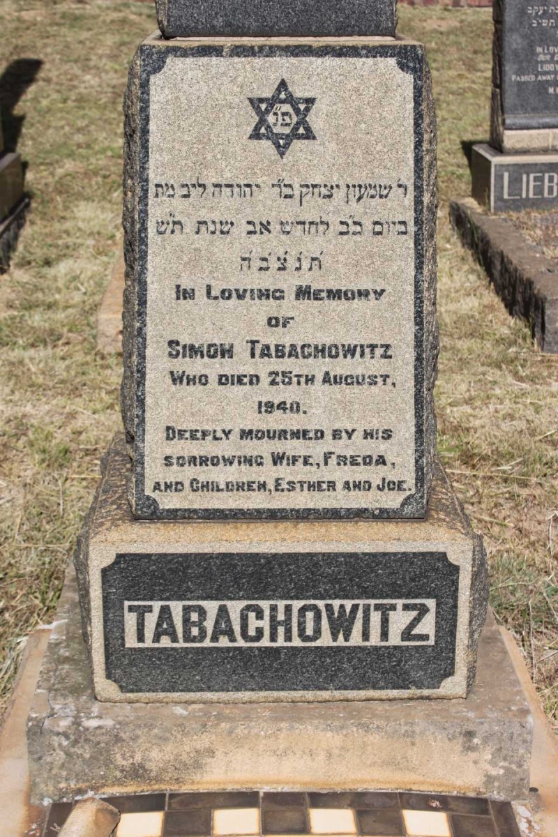 TABACHOWITZ Simon   -1940