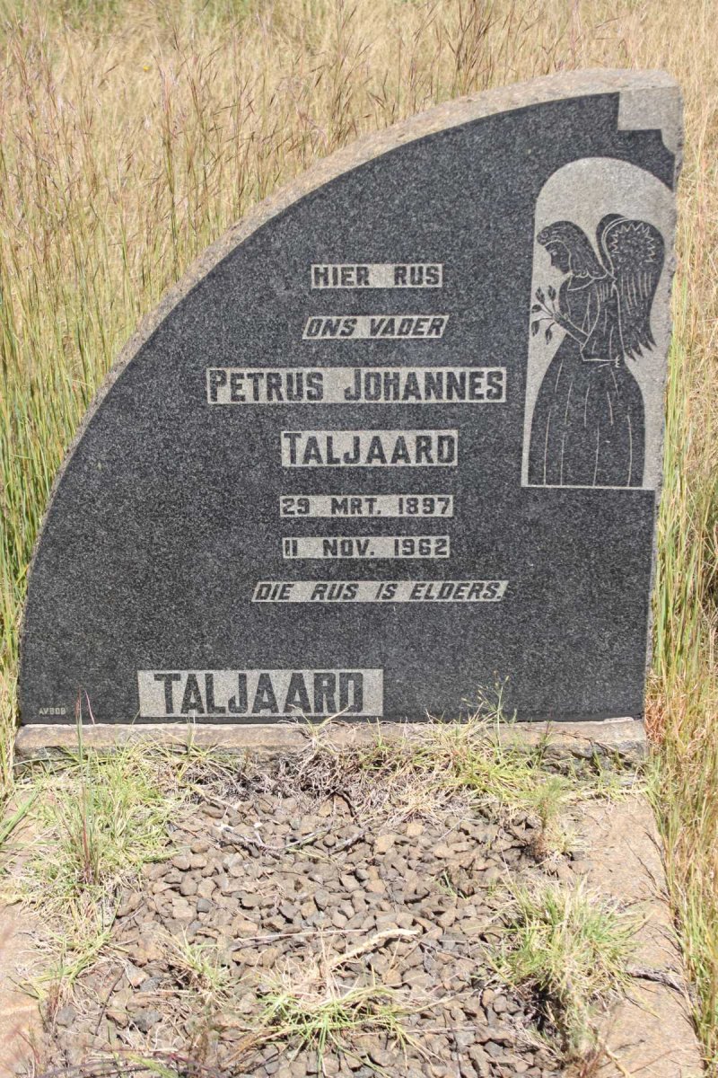 TALJAARD Petrus Johannes 1897-1962