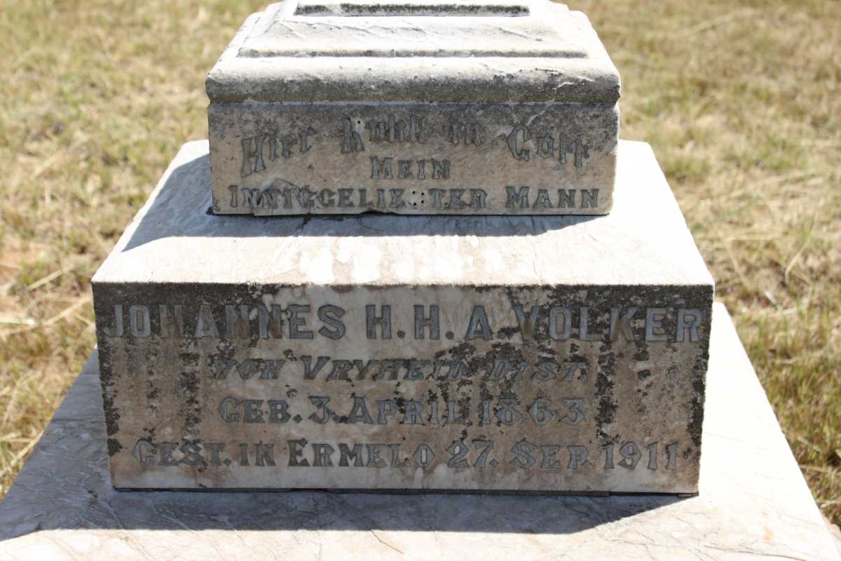 VOLKER Johannes H.H.A. 1863-1911