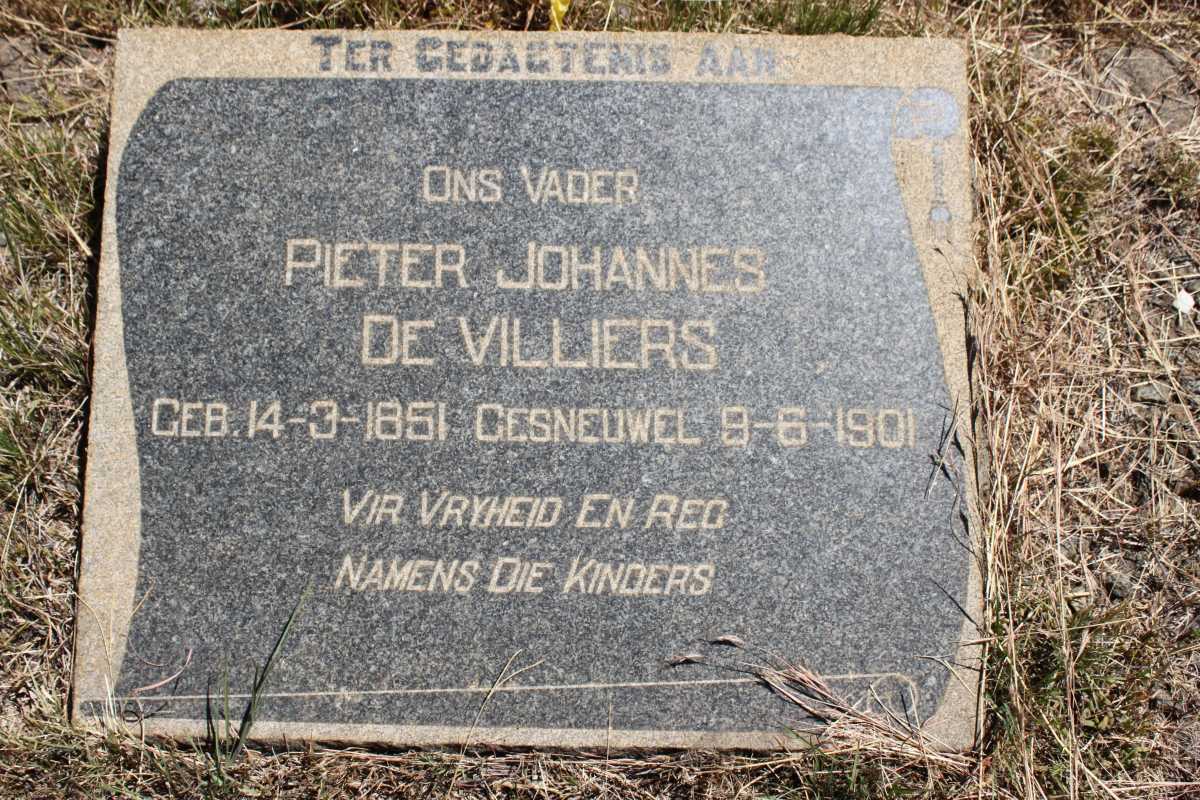 VILLIERS Pieter Johannes, de 1851-1901