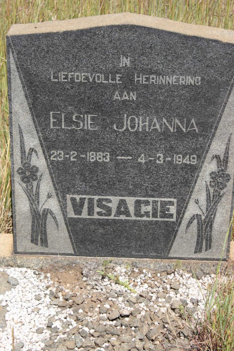 VISAGIE Elsie Johanna 1883-1949