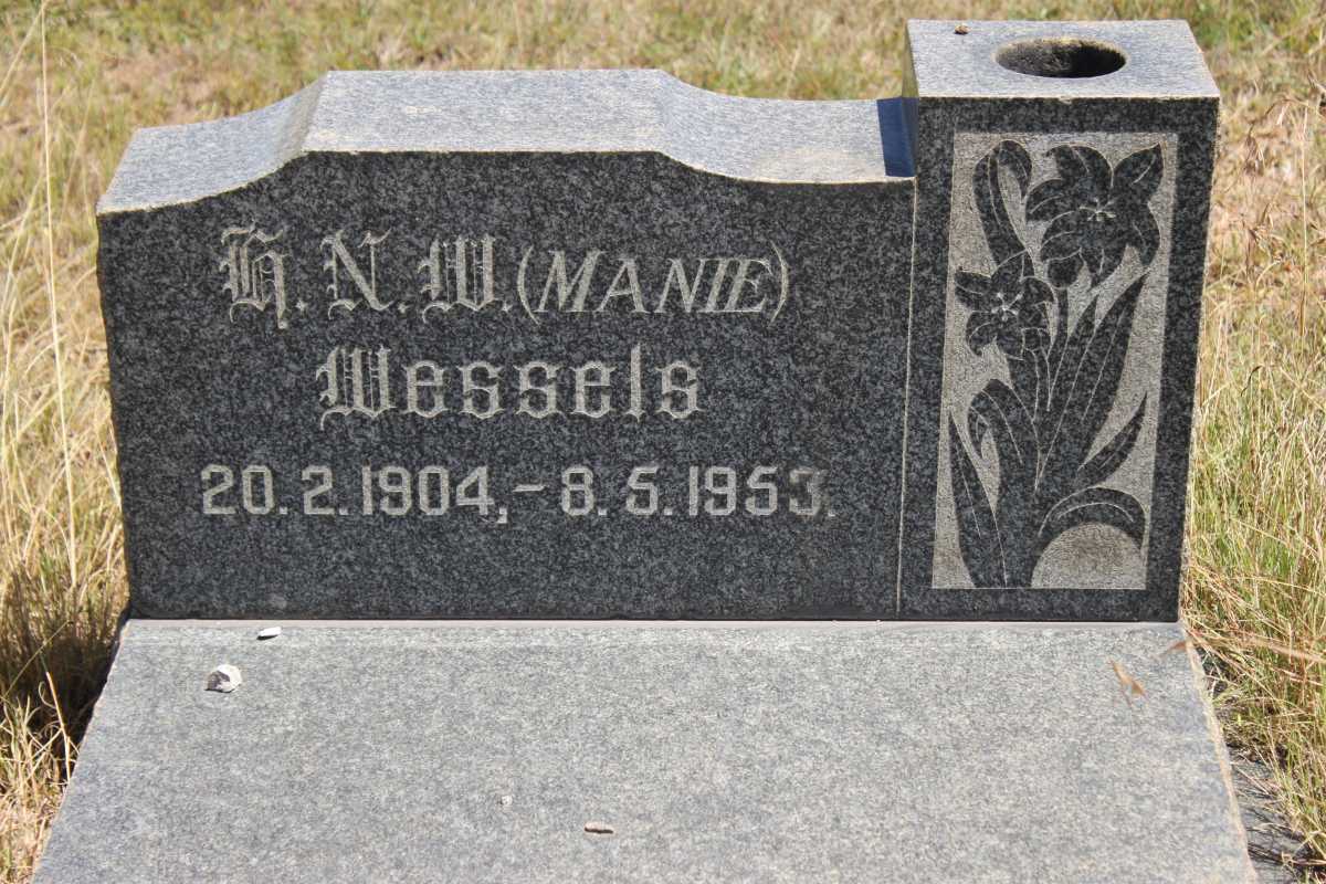 WESSELS H.N.W. 1904-1953