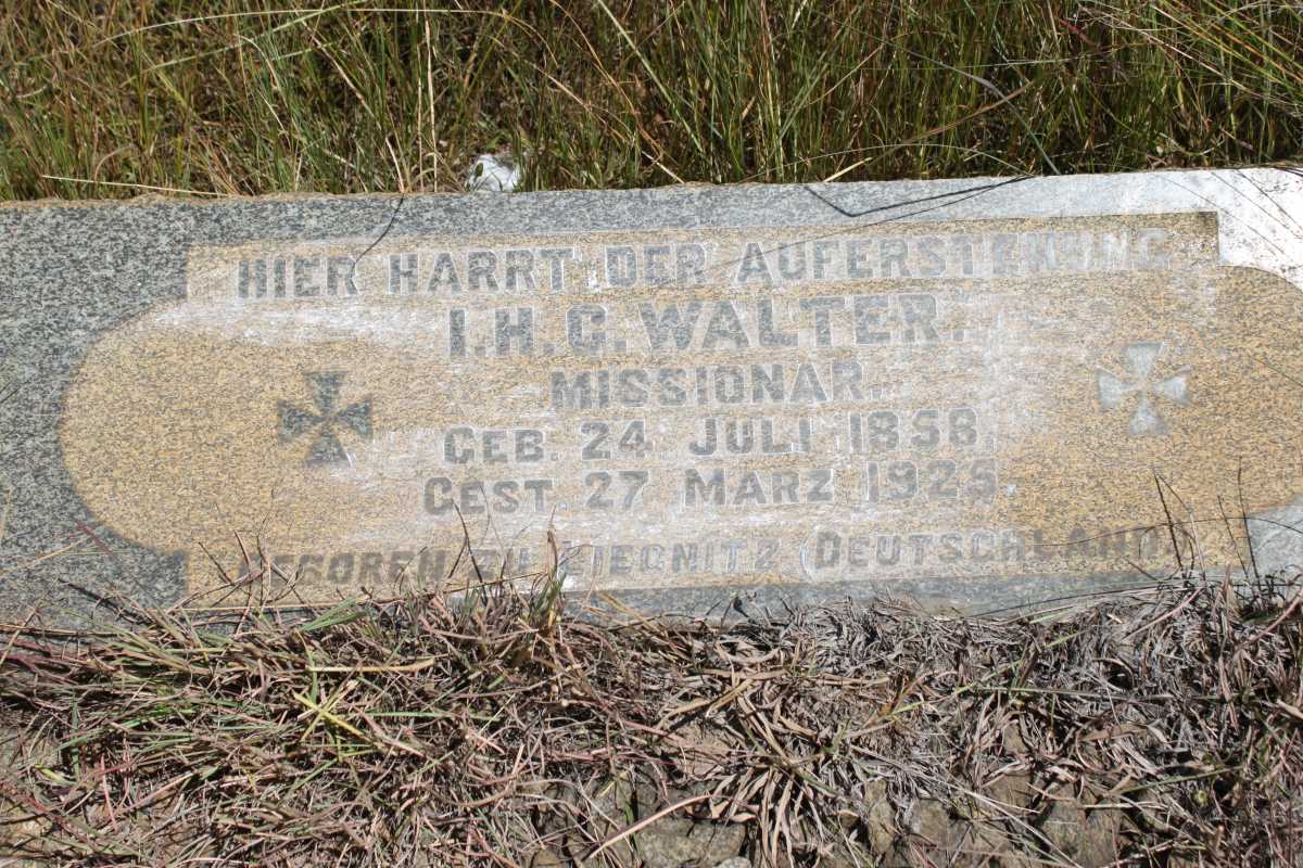 WALTER I.H.C. 1858-1925