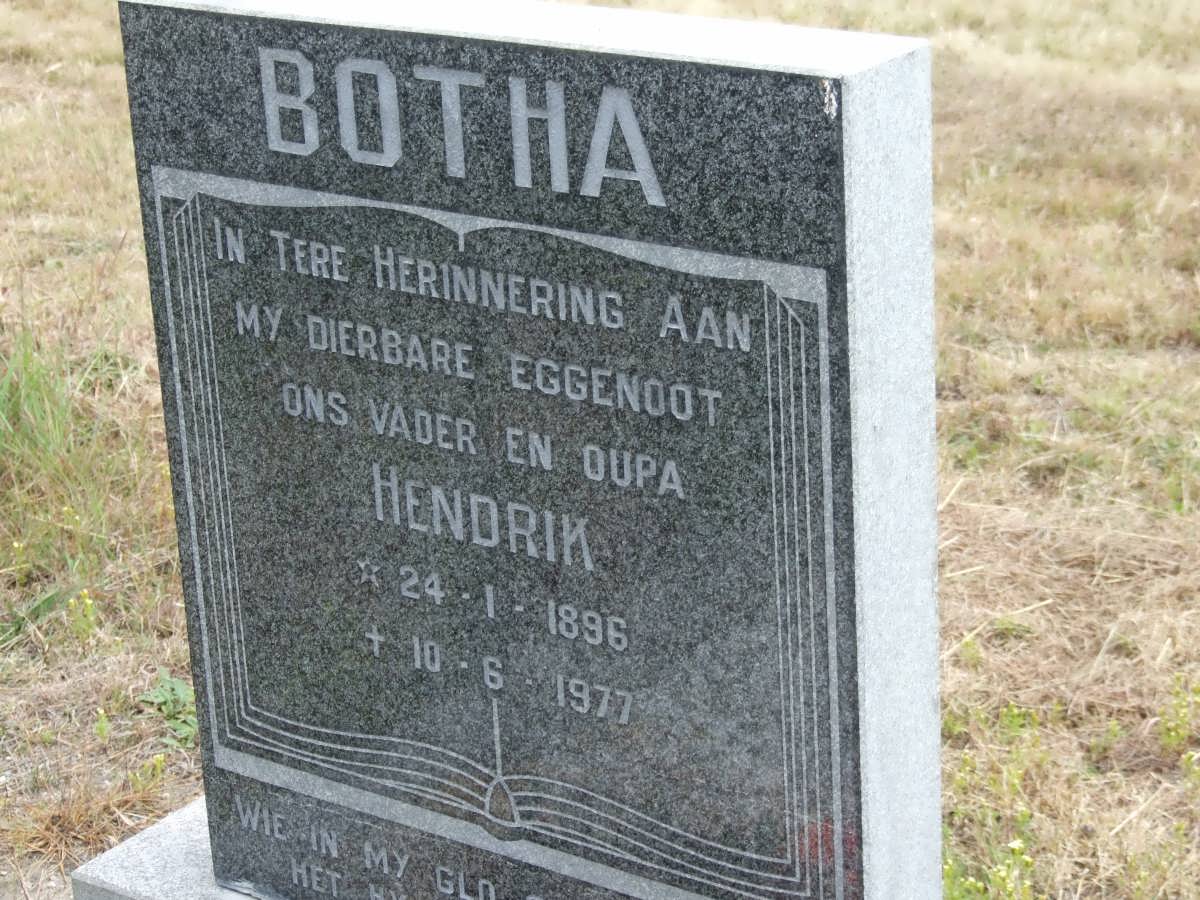 BOTHA Hendrik 1896-1977