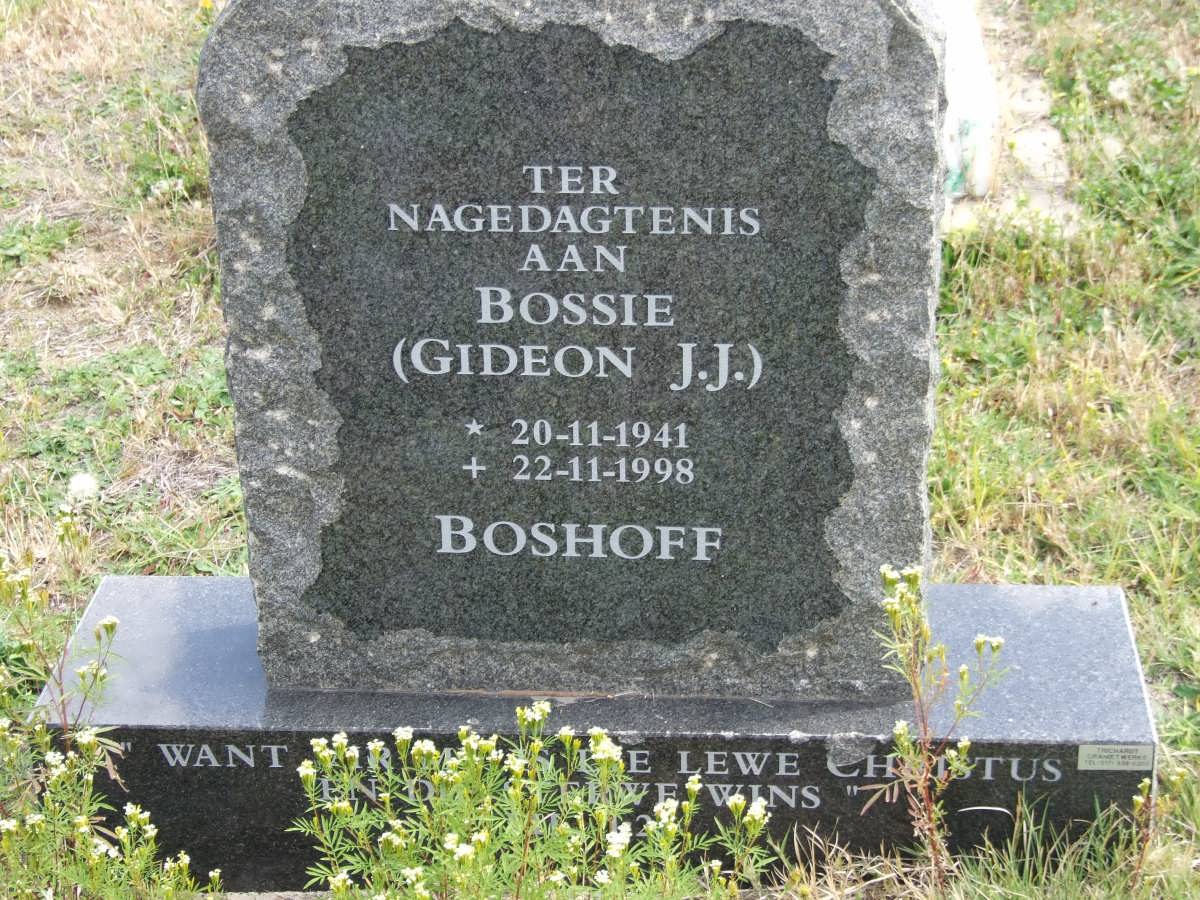 BOSHOFF Gideon J.J. 1941-1998