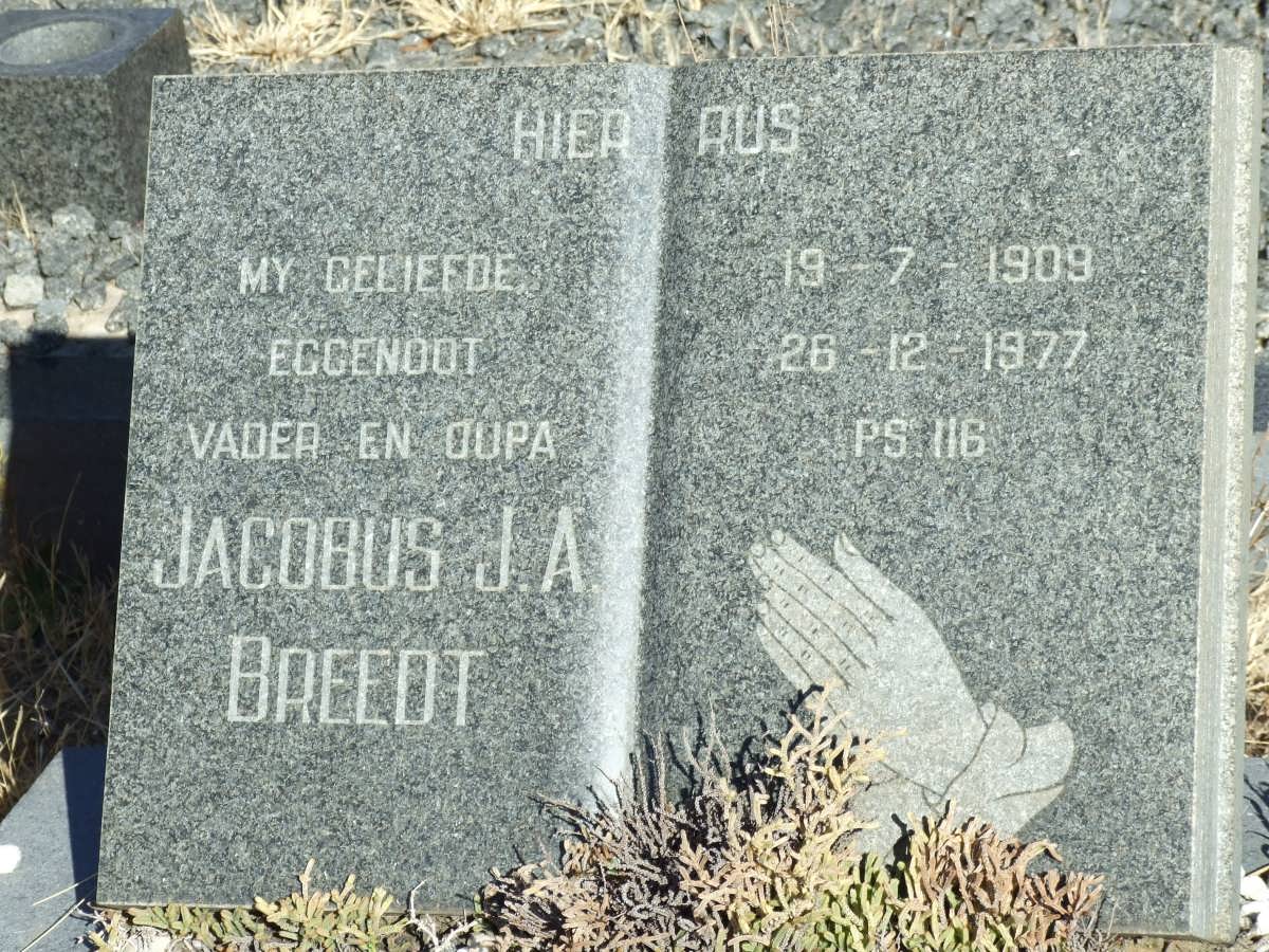 BREEDT Jacobus J.A. 1909-1977