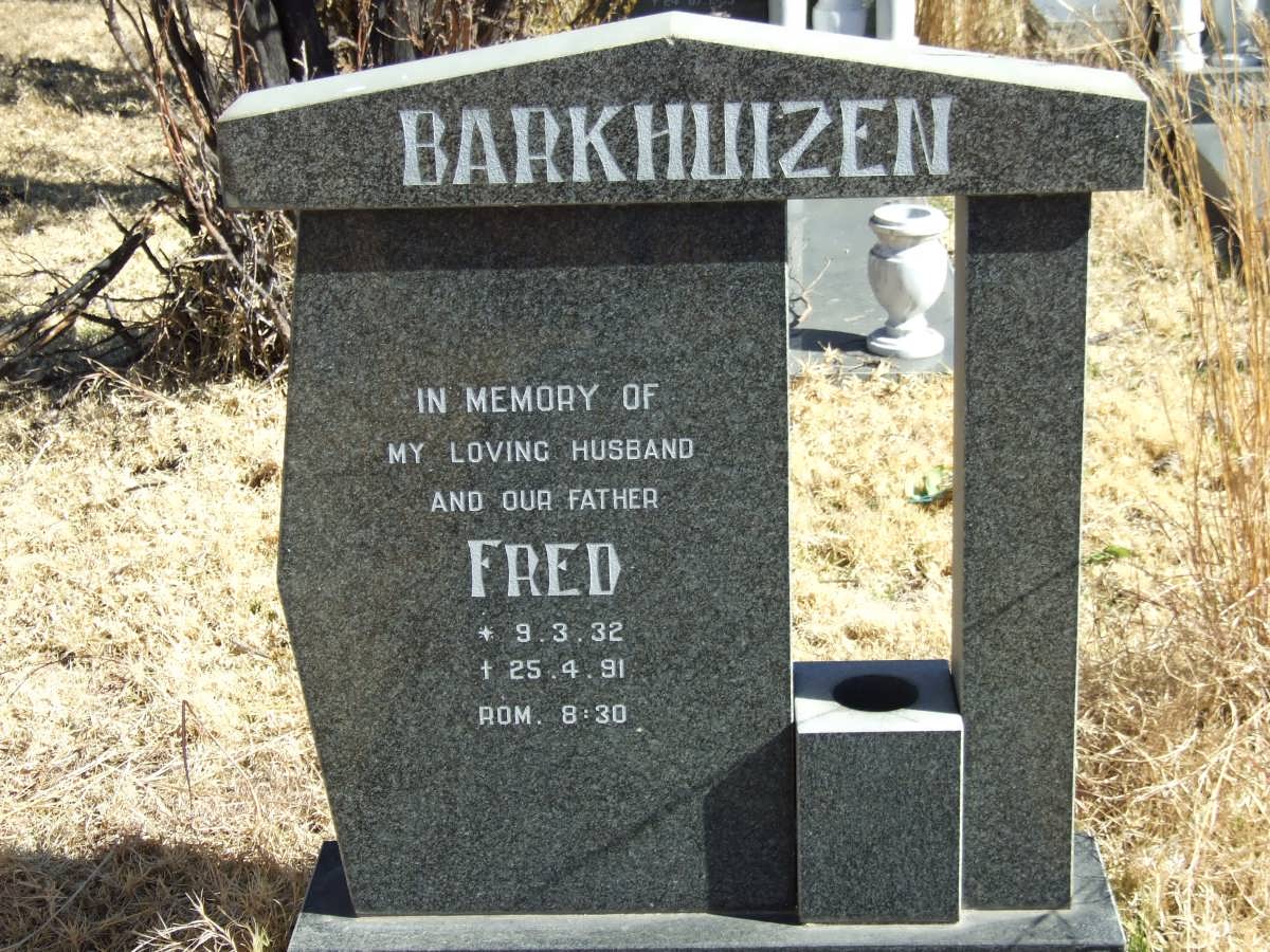 BARKHUIZEN Fred 1932-1991