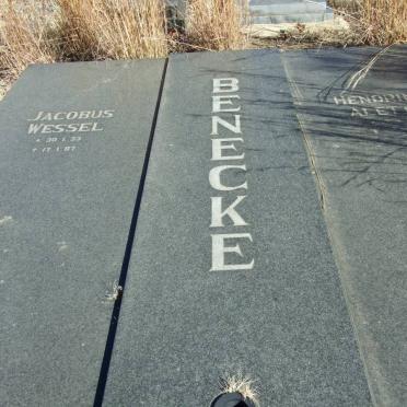 BENECKE Jacobus Wessel 1933-1987 &amp; Hendrina Aletta