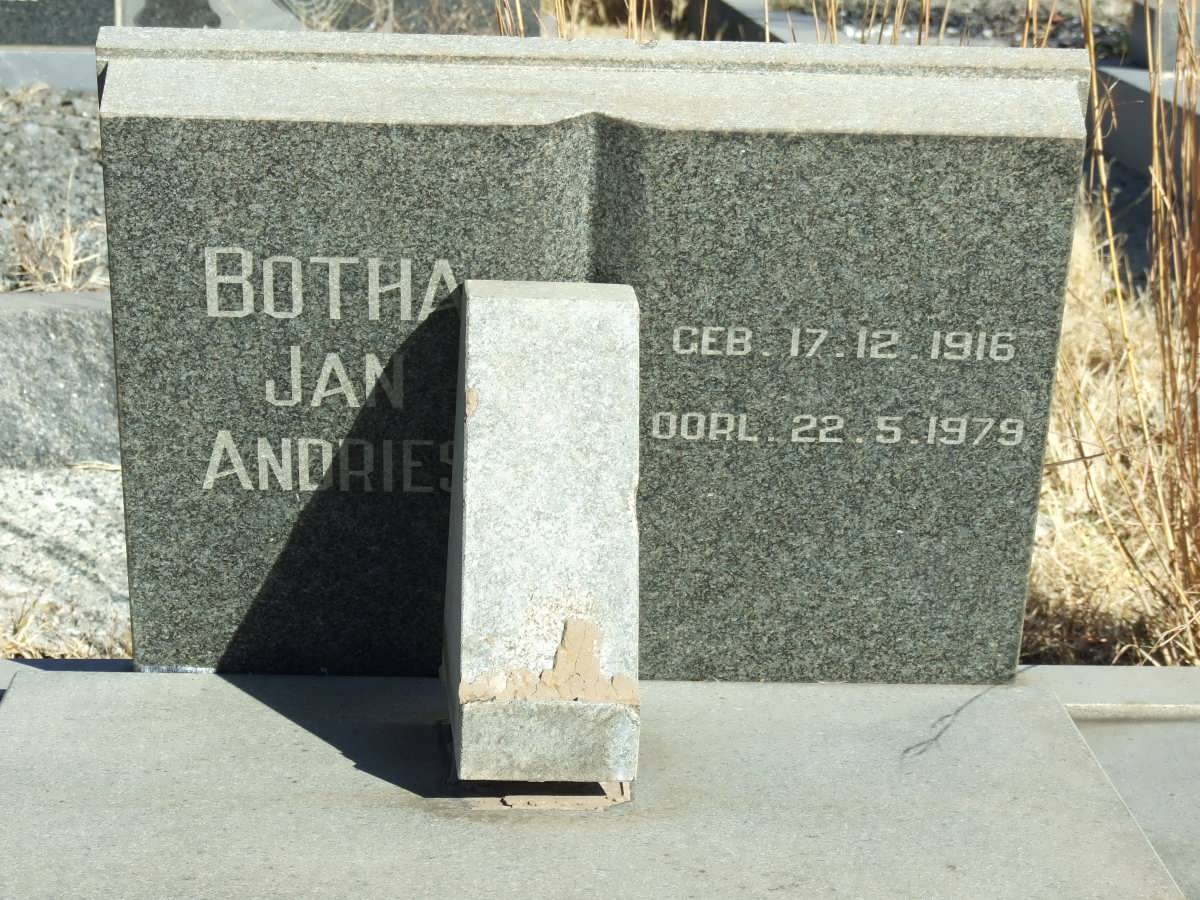 BOTHA Jan Andries 1916-1979