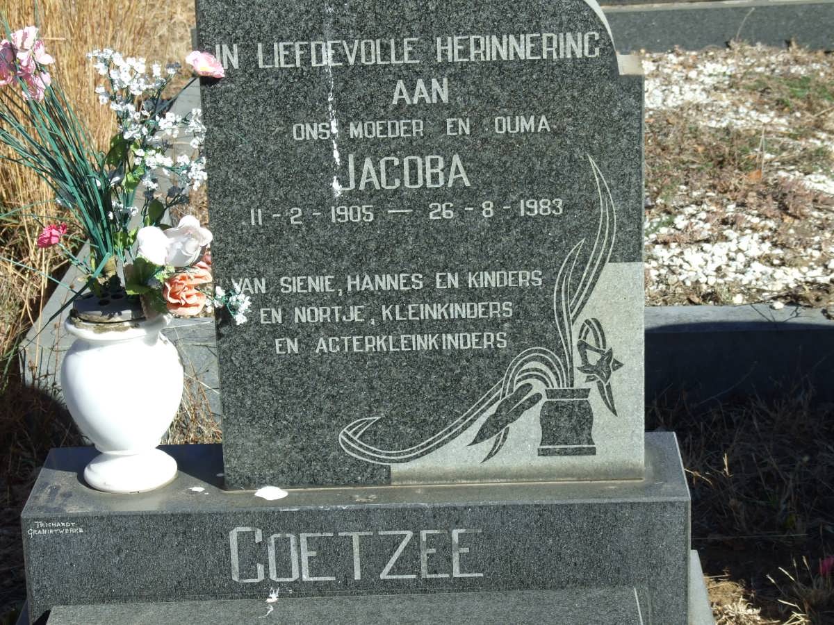 COETZEE Jacoba 1905-1983