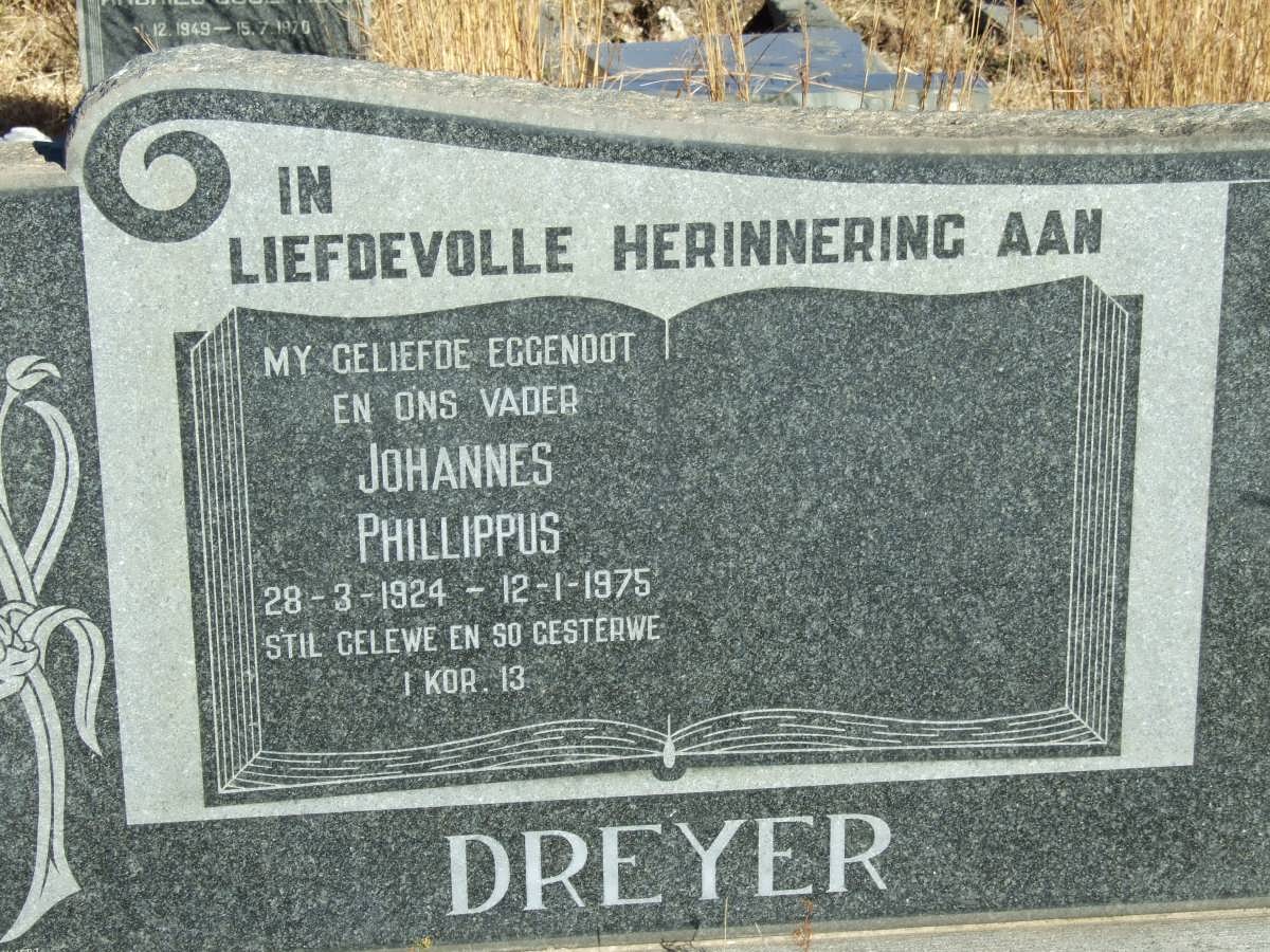 DREYER Johannes Phillippus 1924-1975