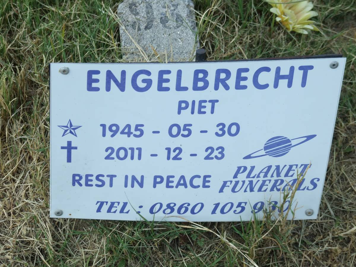 ENGELBRECHT Piet 1945-2011