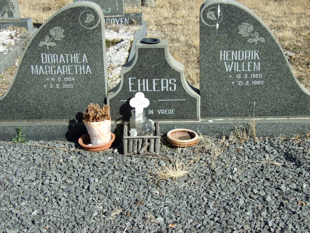 EHLERS Hendrik Willem 1920-1983 &amp; Dorathea Margaretha 1924-2005