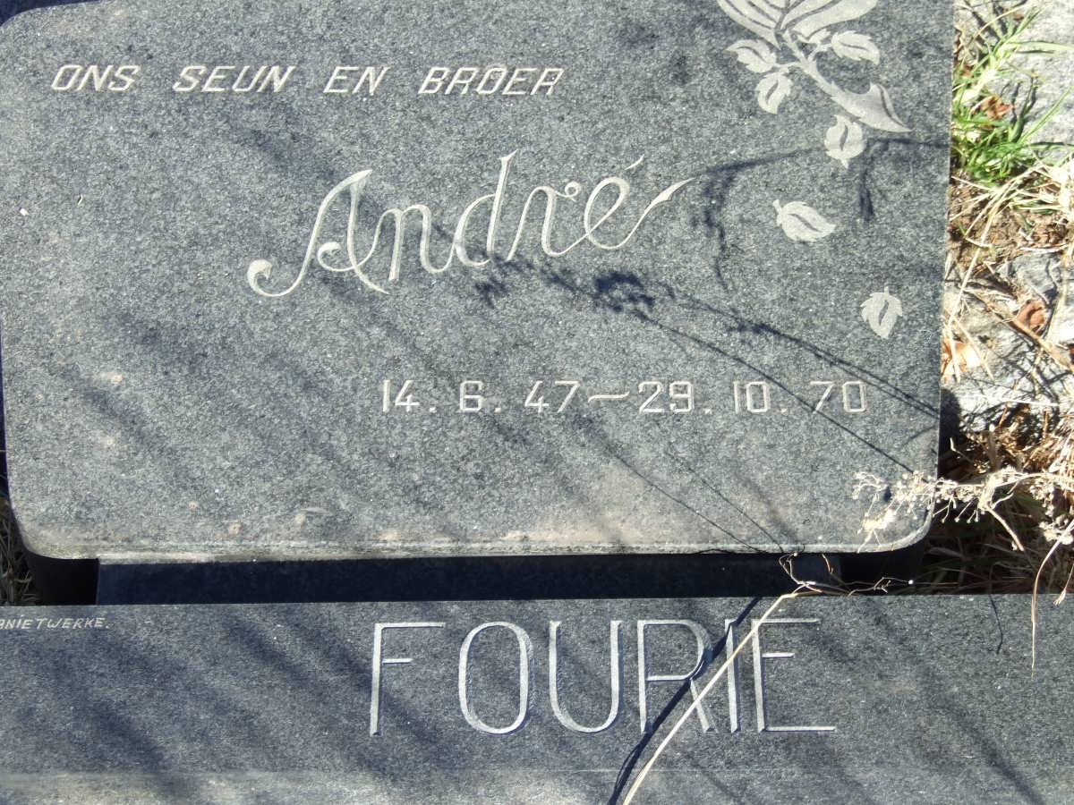 FOURIE Andre 1947-1970