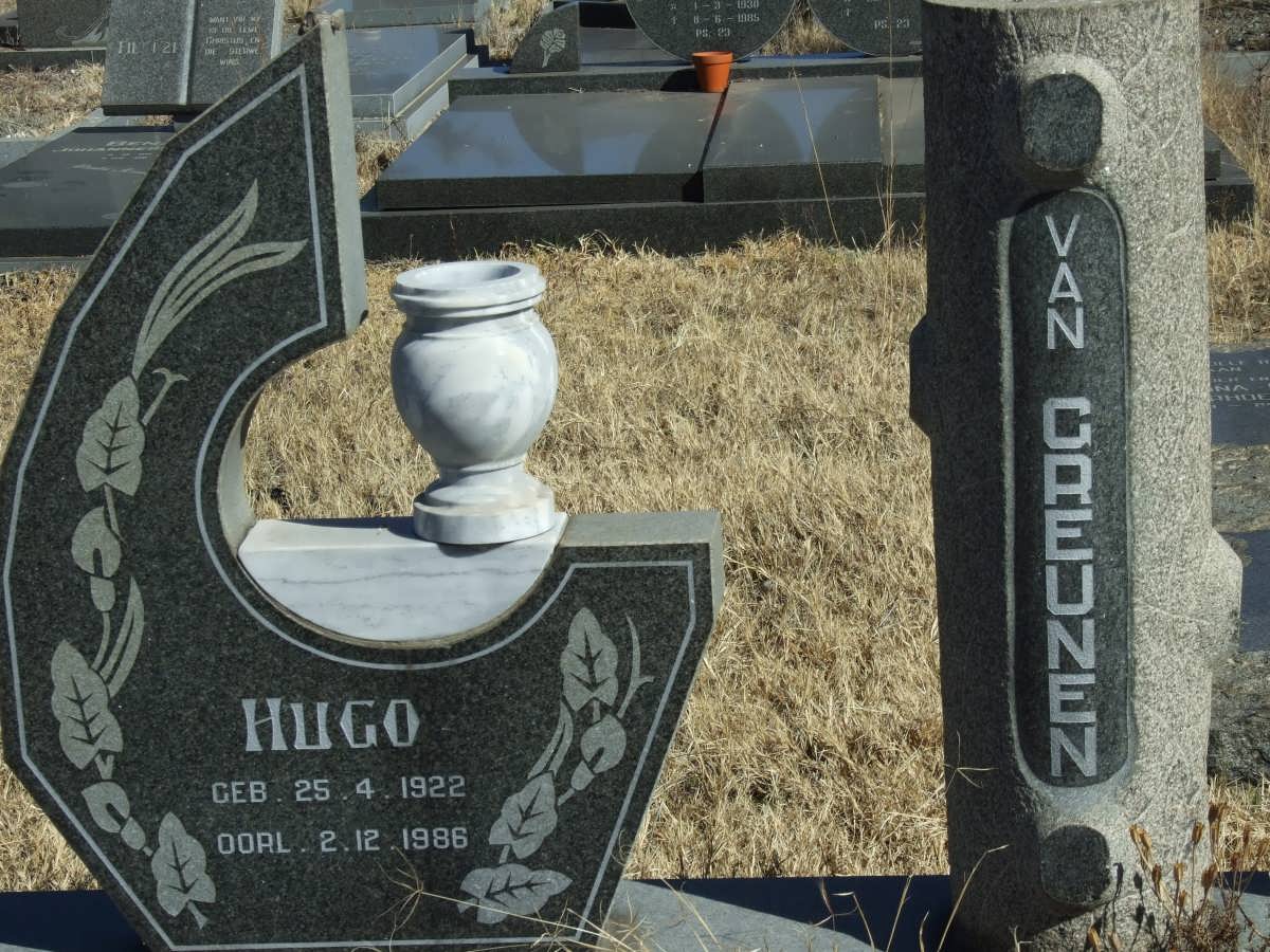 GREUNEN Hugo, van 1922-1986