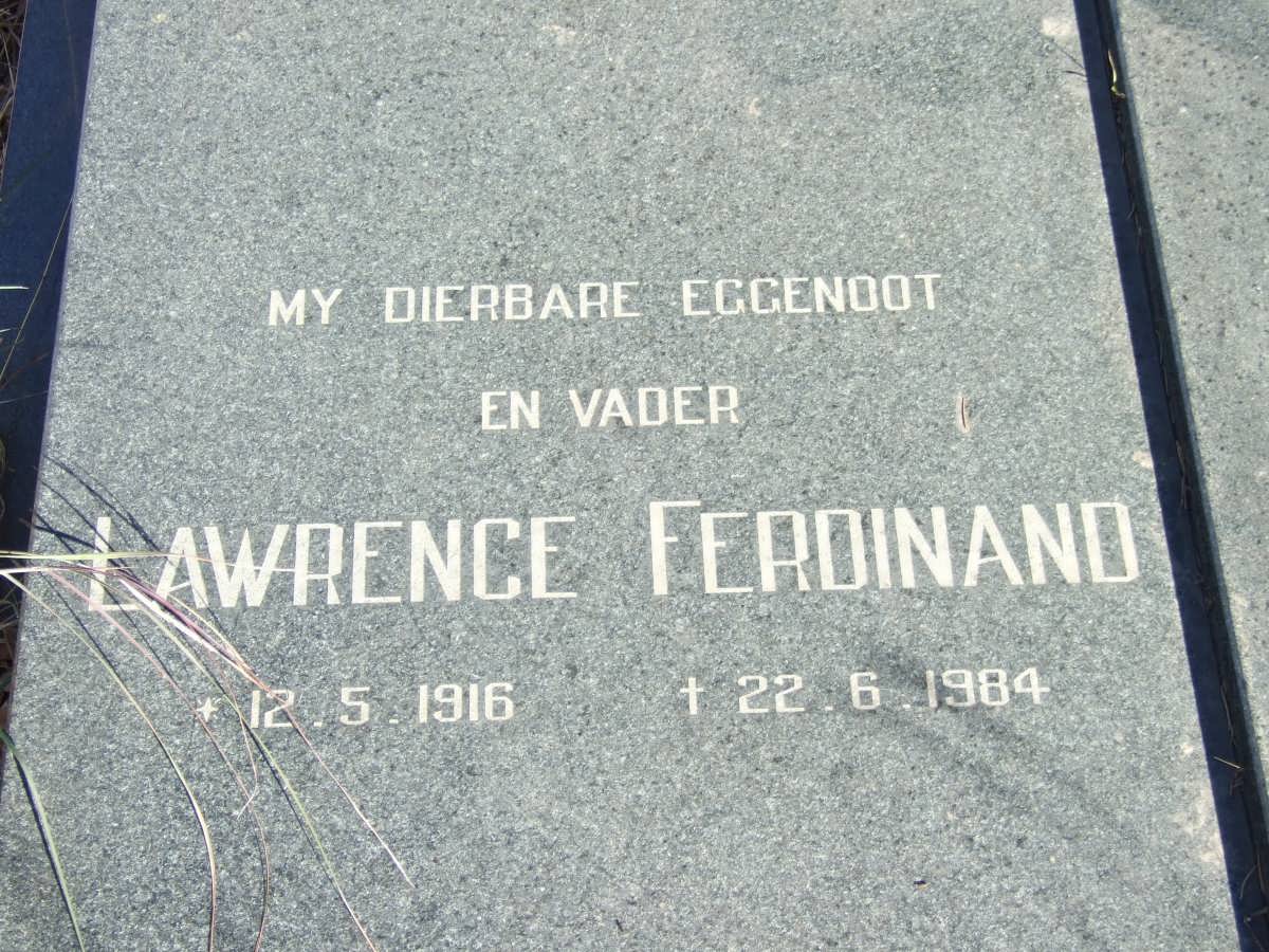 GROBLER Lawrence Ferdinand 1916-1984 &amp; Maria Martha 1919-2002