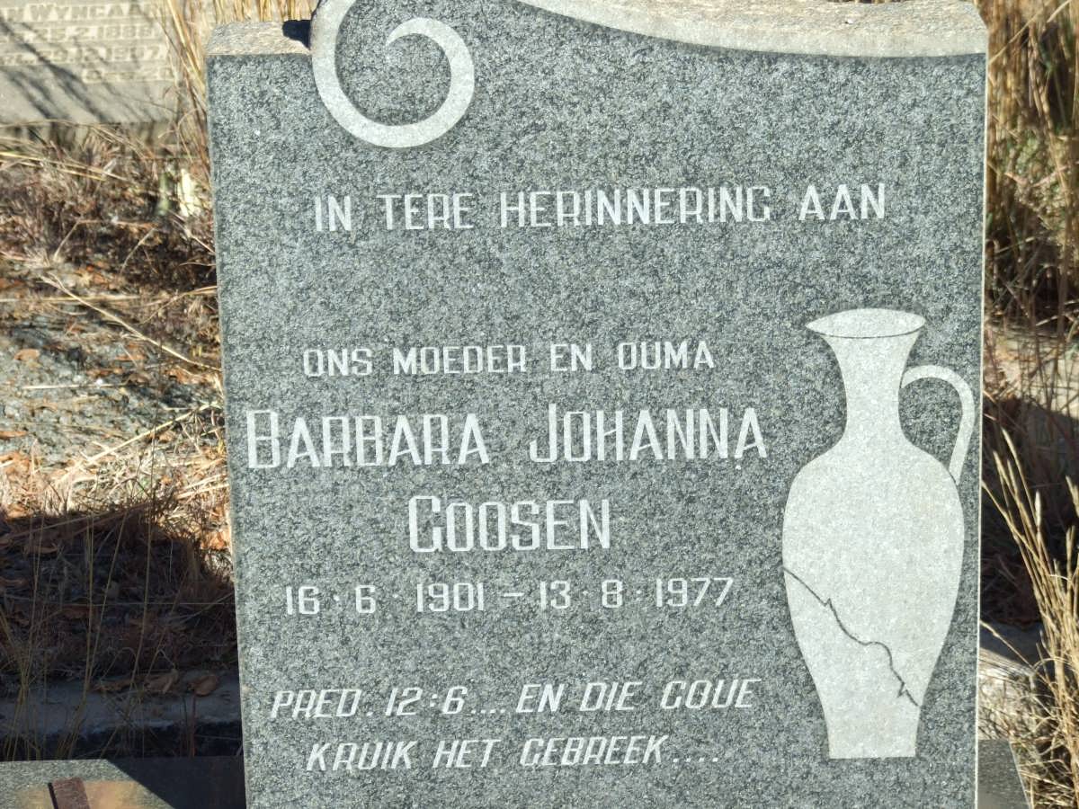 GOOSEN Barbara Johanna 1901-1977