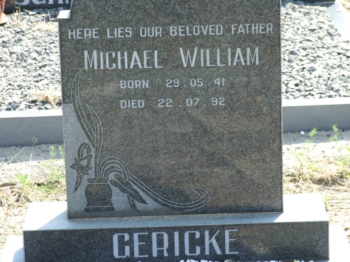 GERICKE Michael William 1941-1992