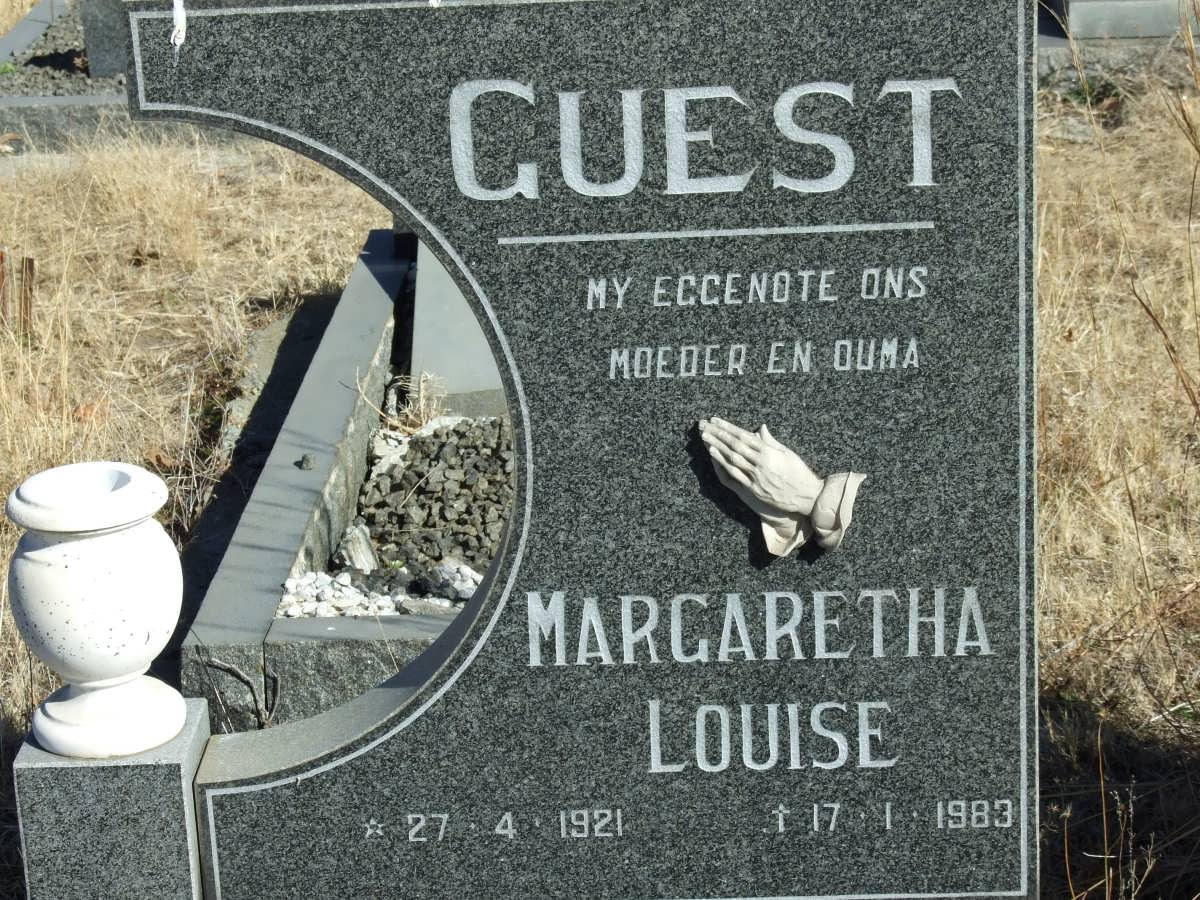 GUEST Margaretha Louise 1921-1983