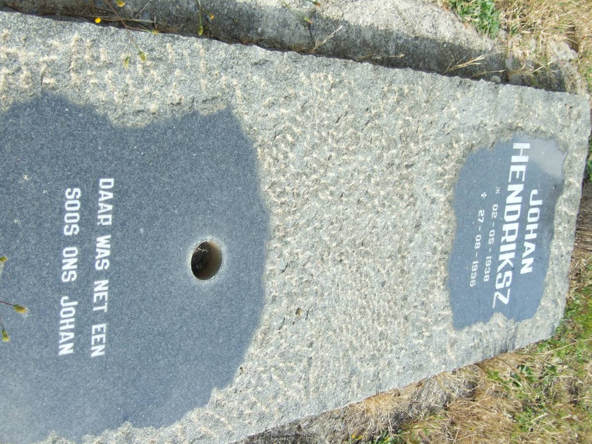 HENDRIKSZ Johan 1938-1996