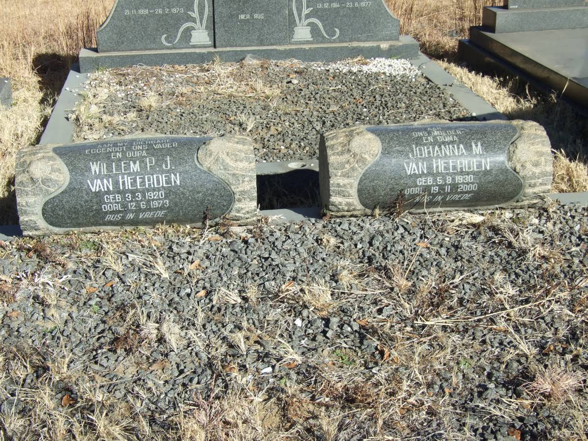 HEERDEN Willem P.J., van 1920-1973 &amp; Johanna M. 1930-2000