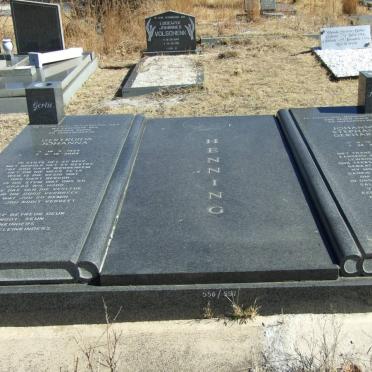 HENNING Johannes Stephanus Gerhardus 1926-2005 &amp; Gertruida Johanna 1933-2004