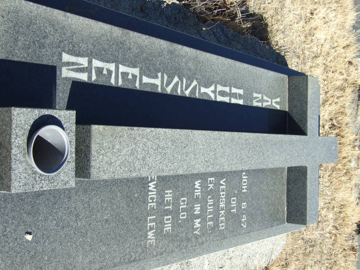 HUYSSTEEN Gerrie, van 1924-1991