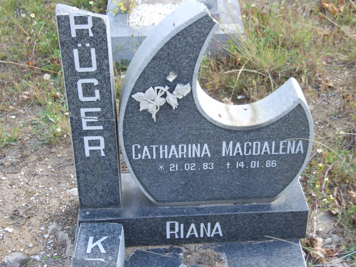 KRUGER Catharina Magdalena 1983-1986