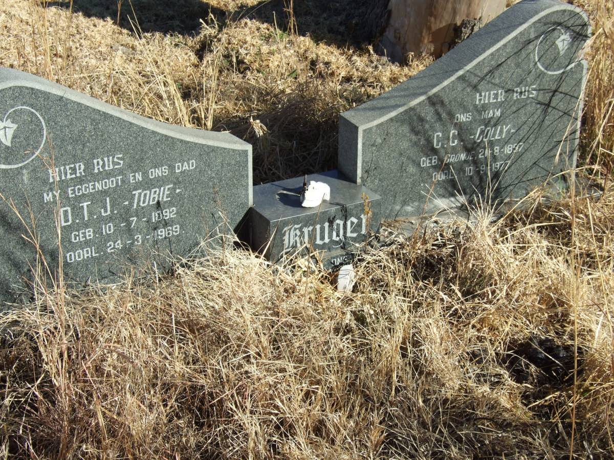 KRUGER D.T.J. 1892-1969 &amp; C.C. 1897-1977