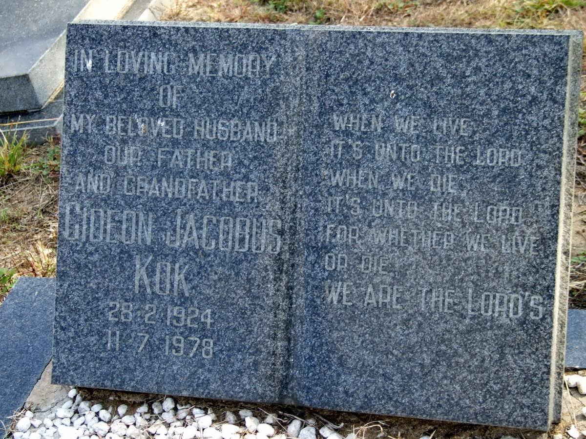 KOK Gideon Jacobus 1924-1978
