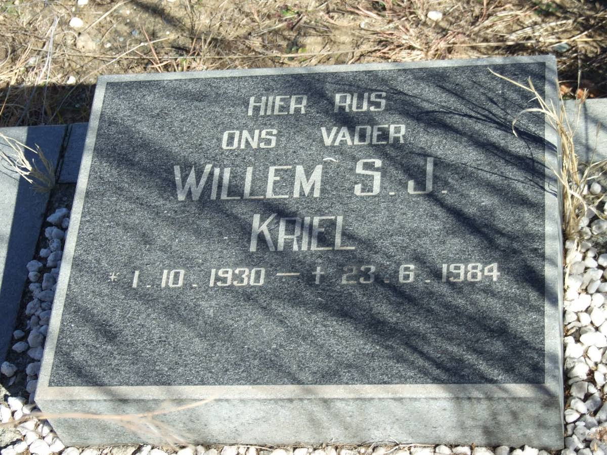 KRIEL Willem S.J. 1930-1984