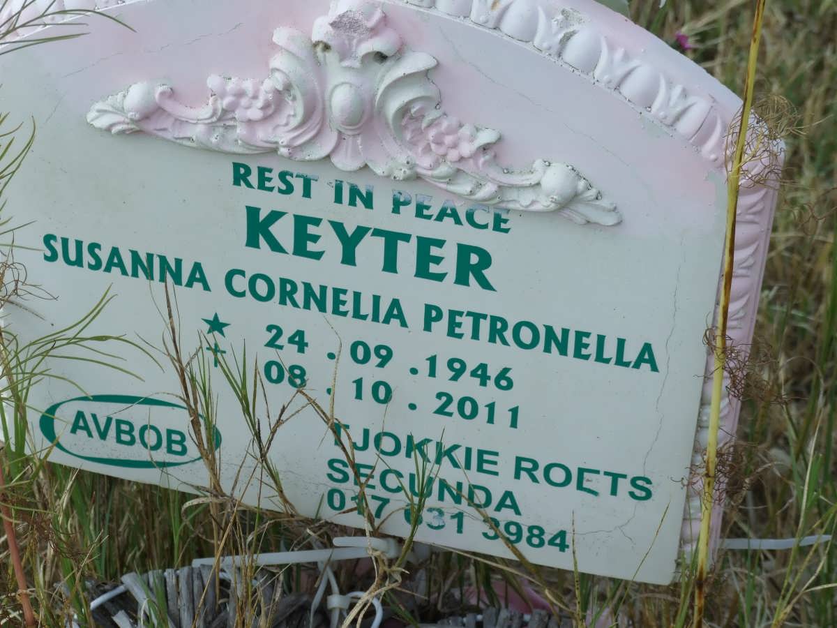 KEYTER Susanna Cornelia Petronella 1946-2011