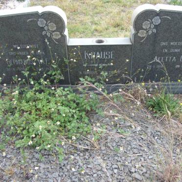 KRAUSE Hermanus W.I. 1920-1975 &amp; Aletta G. 1918-1994