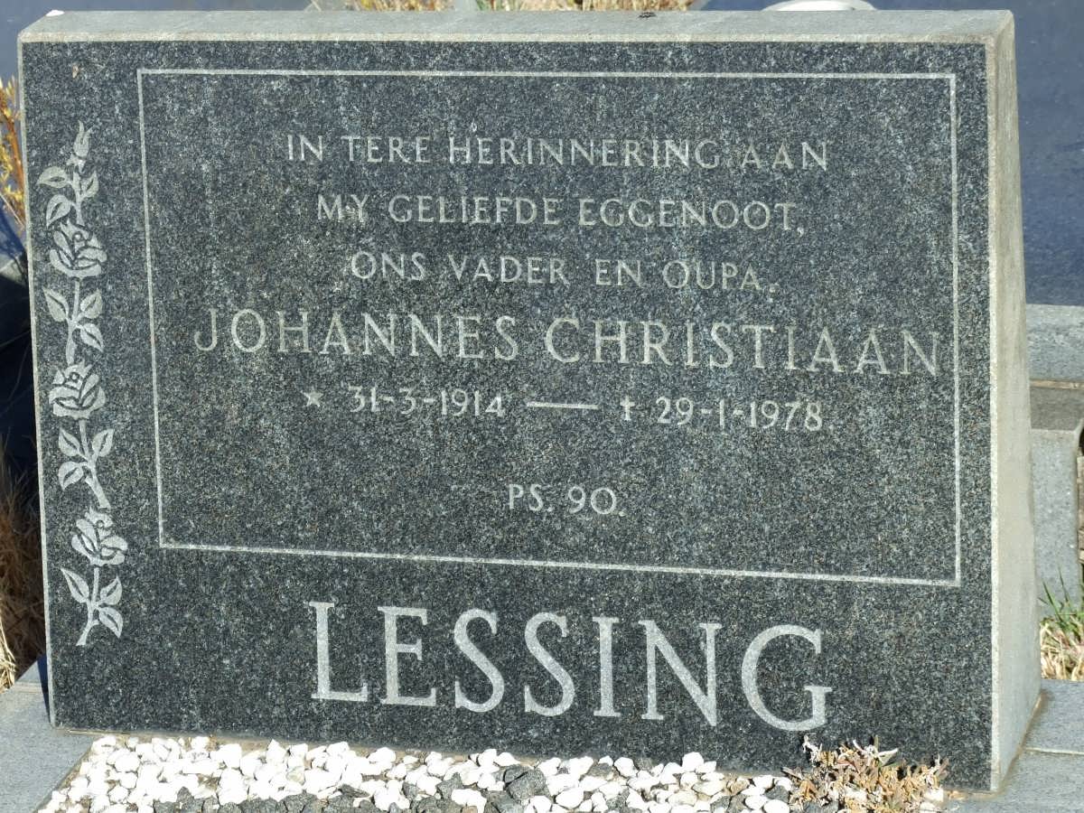 LESSING Johannes Christiaan 1914-1978