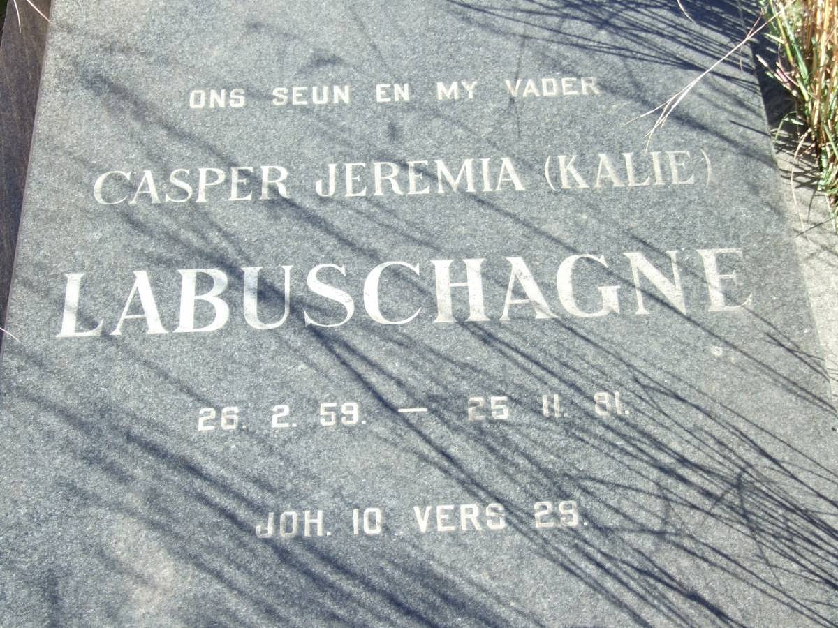 LABUSCHAGNE Casper Jeremia 1959-1981