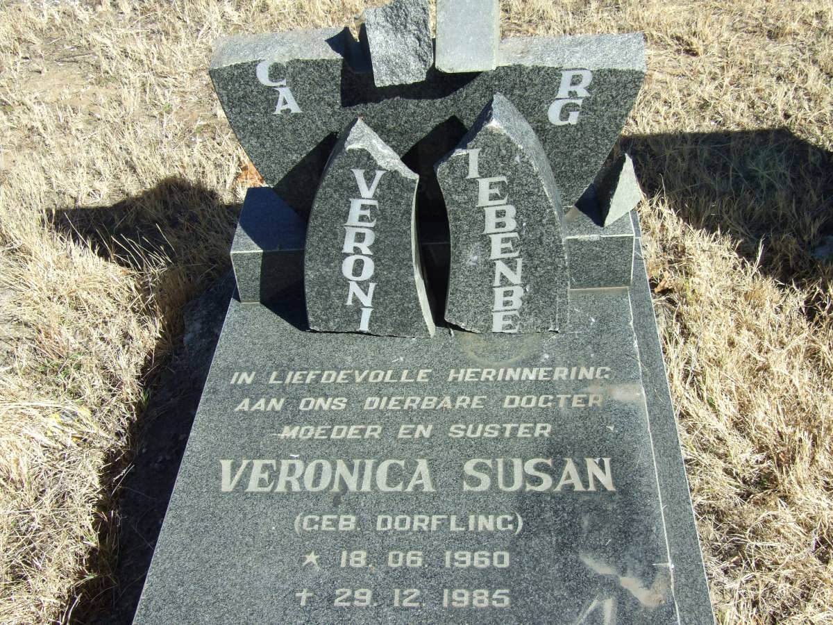 LIEBENBERG Veronica Susan nee DORFLING 1960-1985