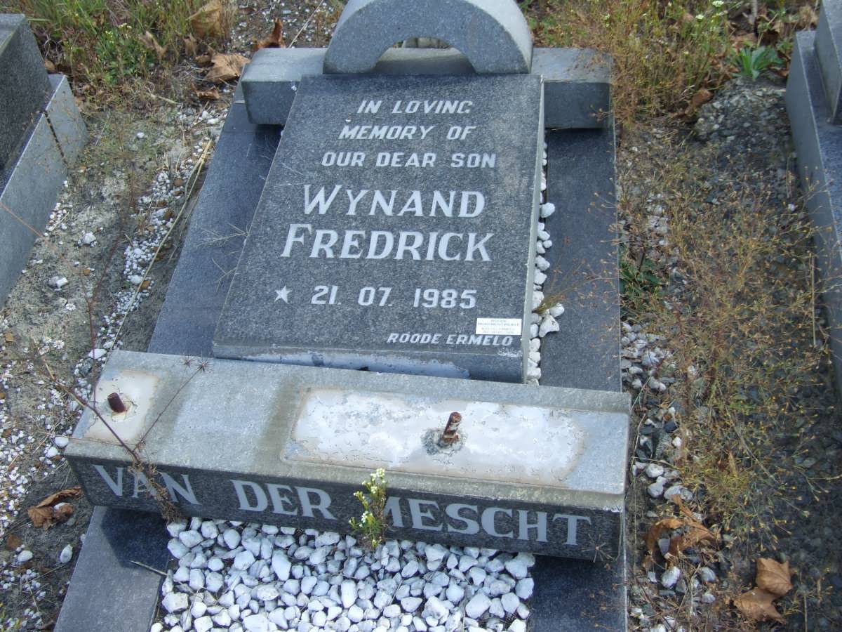 MESCHT Wynand Fredrick, van der 1985-1985