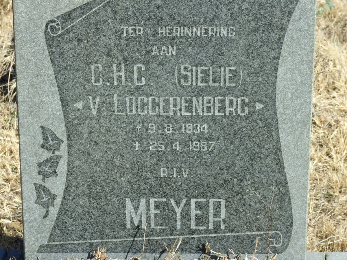 MEYER C.H.C. nee V. LOGGERENBERG 1934-1987