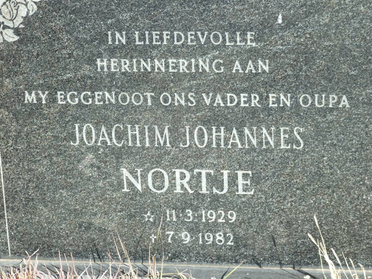 NORTJE Joachim Johannes 1929-1982