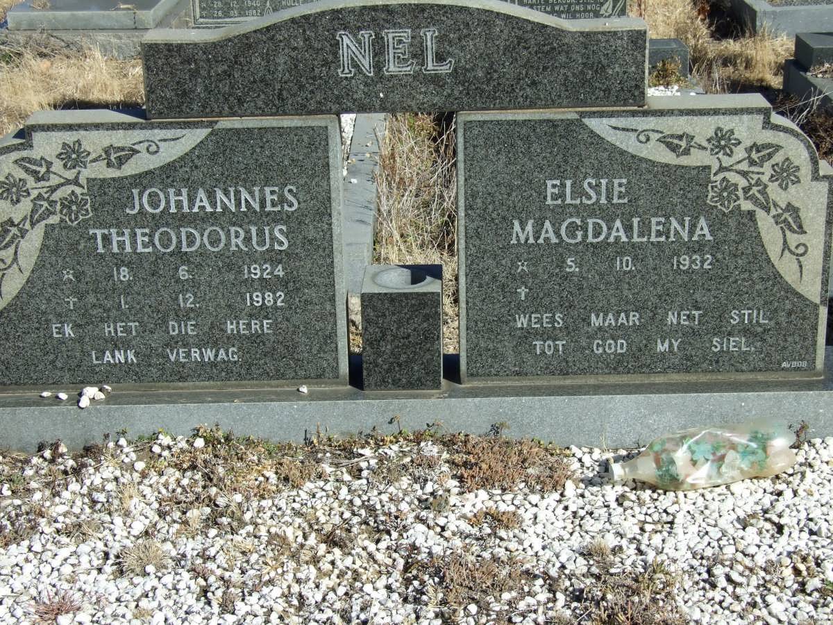 NEL  Johannes Theodorus 1924-1982 &amp; Elsie Magdalena 1932-