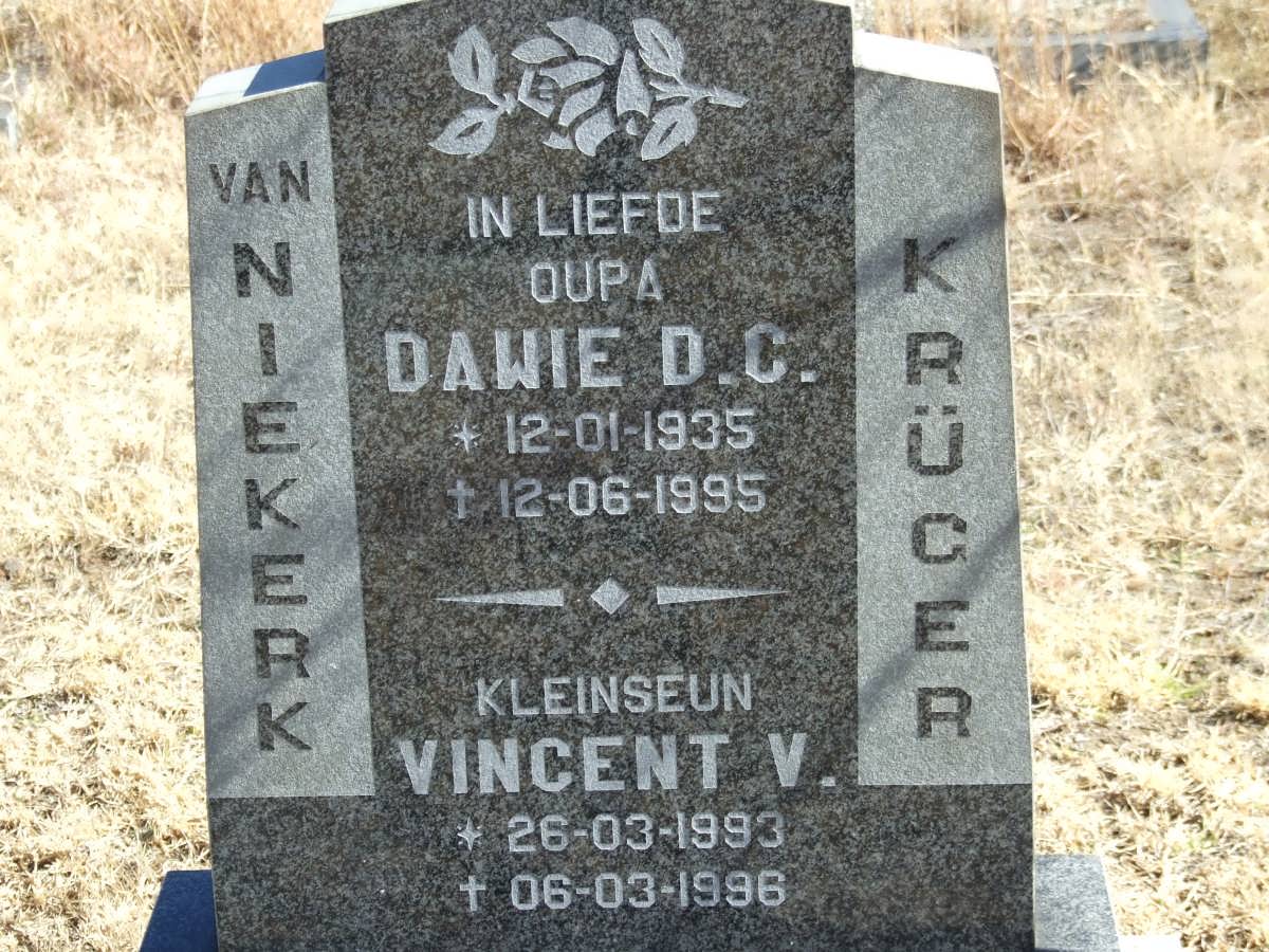 NIEKERK Dawie D.C., van 1935-1995 :: KRUGER Vincent V. 1993-1996