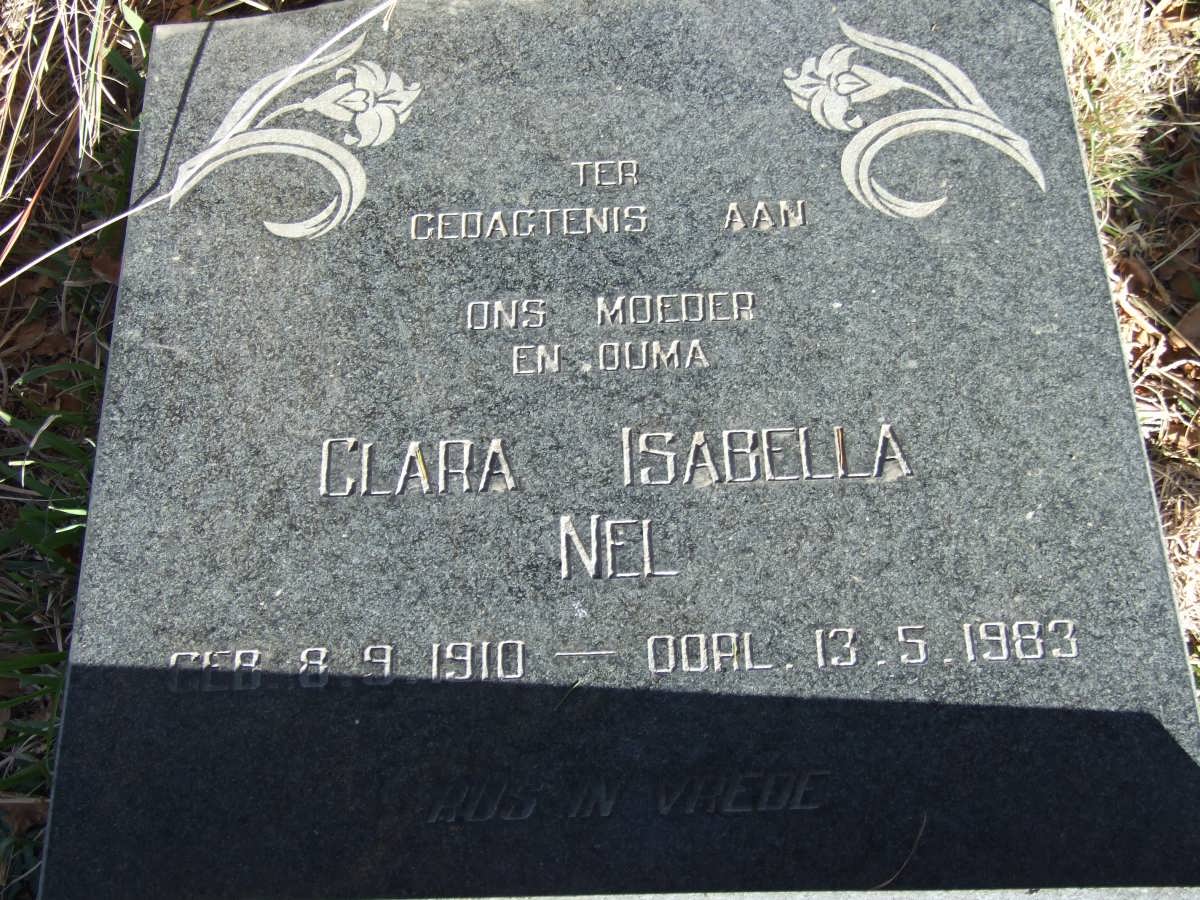 NEL  Clara Isabella 1910-1983