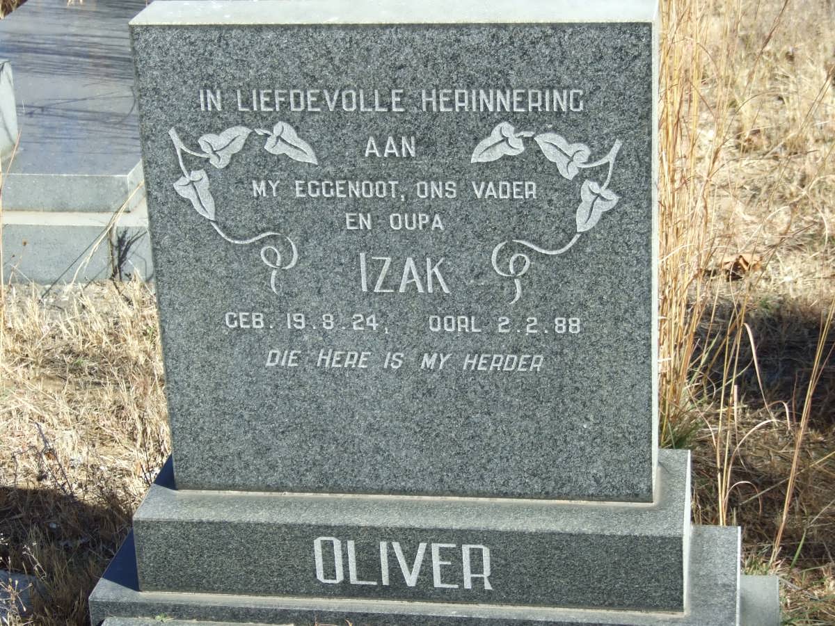 OLIVER Izak 1924-1988