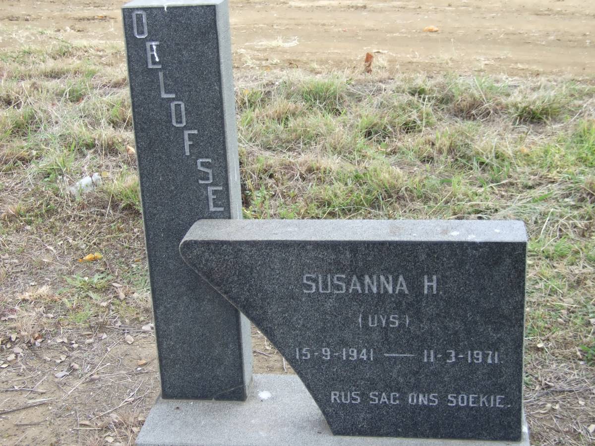 OELOFSE Susanna H. nee UYS 1941-171