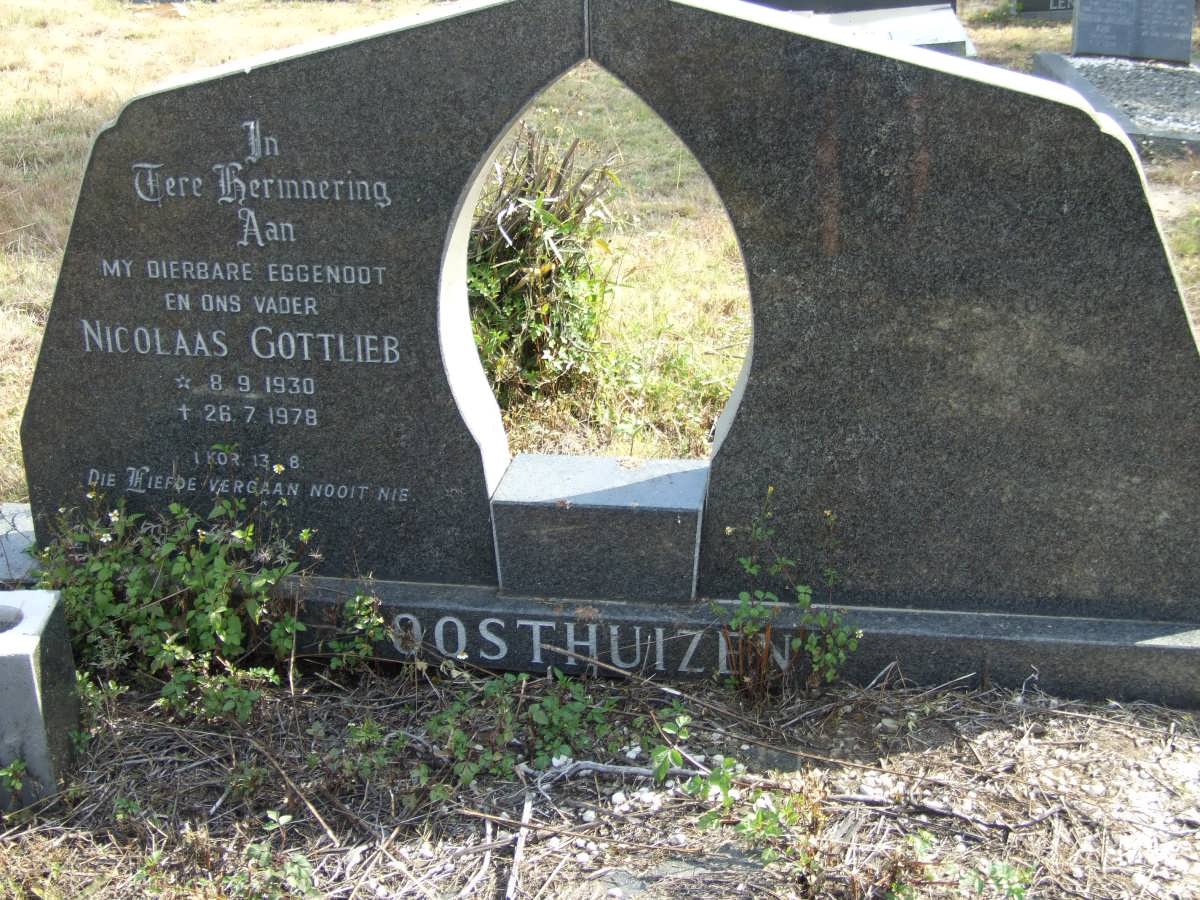 OOSTHUIZEN Nicolaas Gottlieb 1930-1978