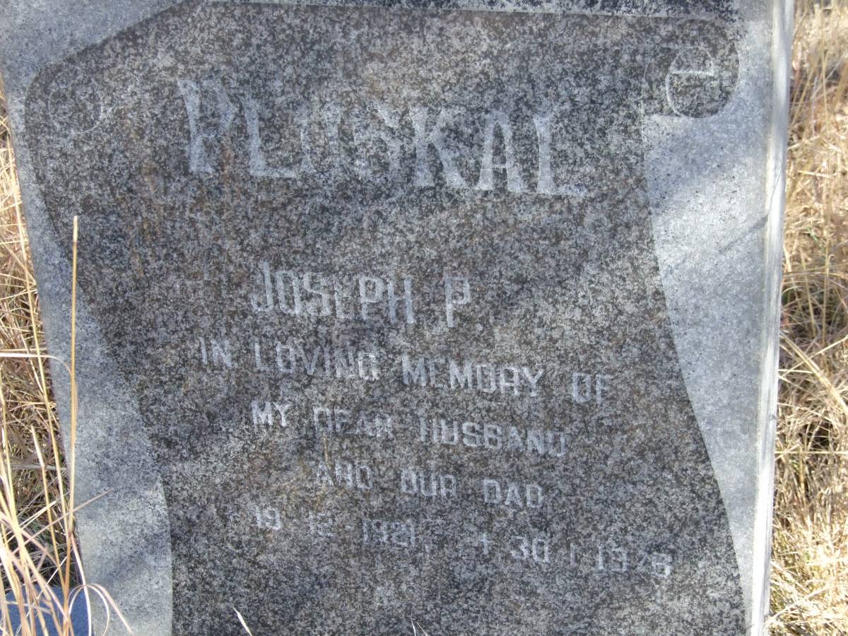 PLUSKAL Joseph P. 1921-1976