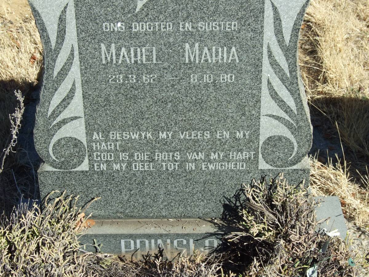 PRINSLOO Marel Maria 1962-1980